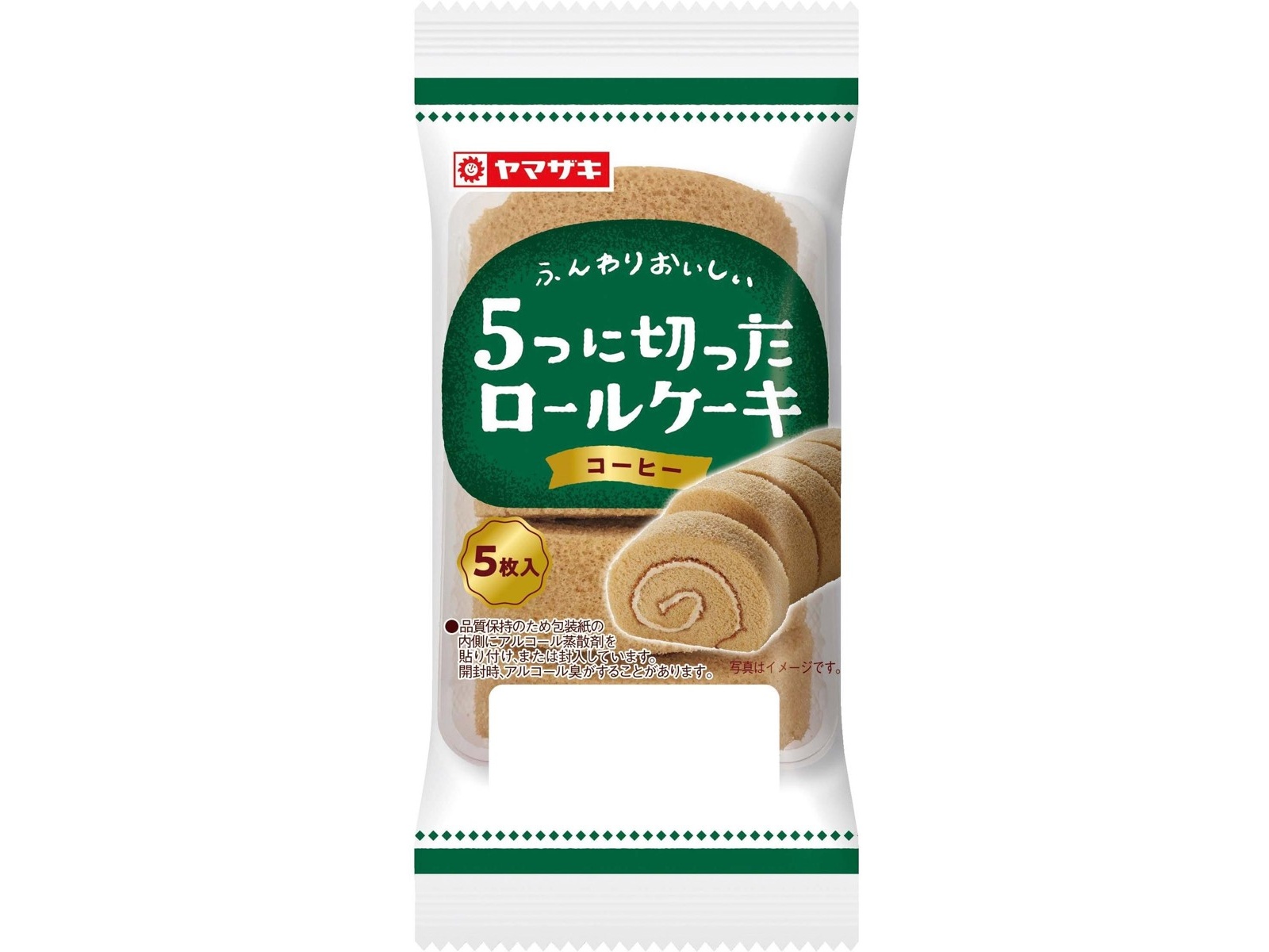 ヤマザキ 5つに切ったロールケーキ コーヒー 5枚入| コープ