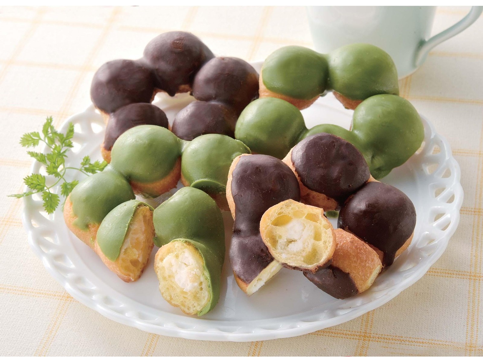 ヤマザキ クリームinもっち（チョコ＆抹茶） 4コ入| コープこうべネット