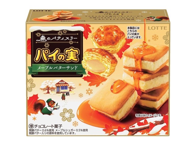 ロッテ パイの実メープルバターサンド 69g| コープこうべネット