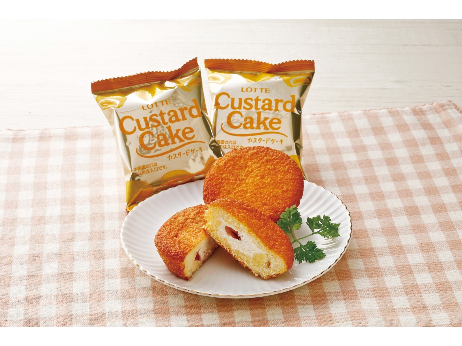 ロッテ カスタードケーキ ふわ雪いちご生クリーム 6コ入| コープ