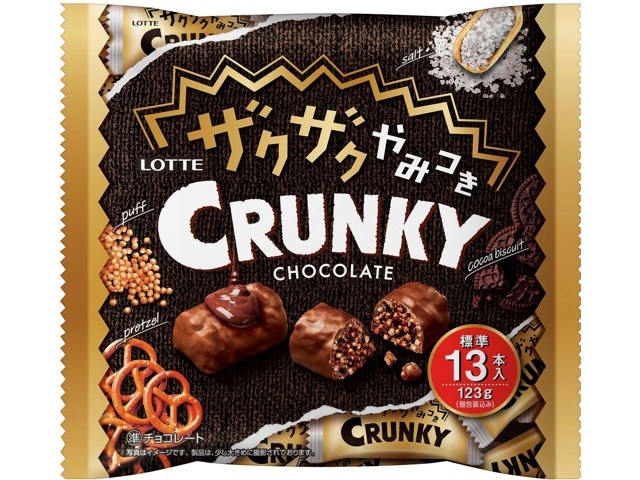 ロッテ ザクザクやみつきクランキーシェアパック 123g（個包装込み