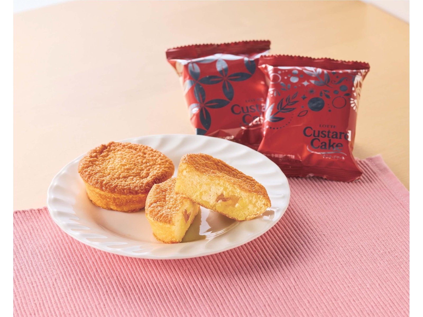 ロッテ カスタードケーキ贅沢果汁林檎 6コ入 | コープこうべネット