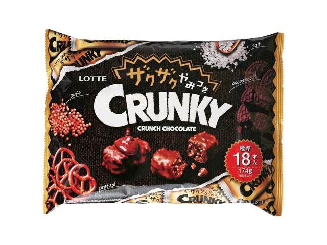 【未使用新品】当選品　お菓子売り場でゲットザクザクレンジャーキーキャンペーン ロッテ ザクザクやみつきクランキーシェアパック 174g（個包装込み