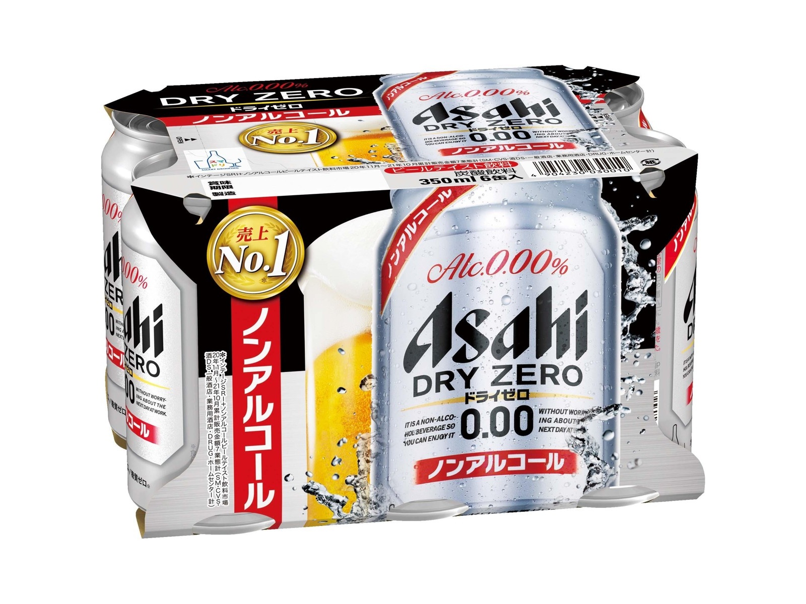 アサヒ ドライゼロ 350ml×6缶組 | コープこうべネット