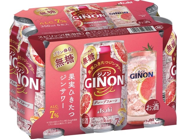 アサヒ GINONグレープフルーツ 350ml×6缶組| コープこうべネット