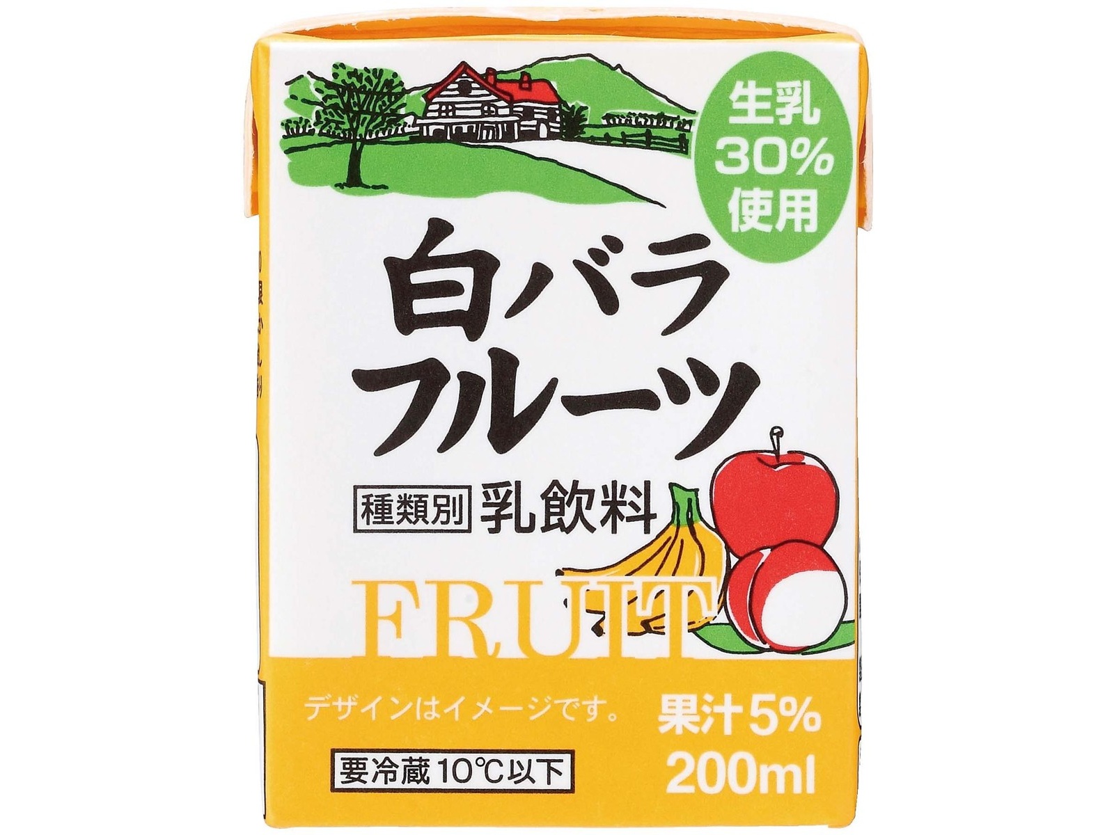 秦森康屯　白バラ 大山乳業 白バラフルーツ 200ml×5本組| コープこうべネット