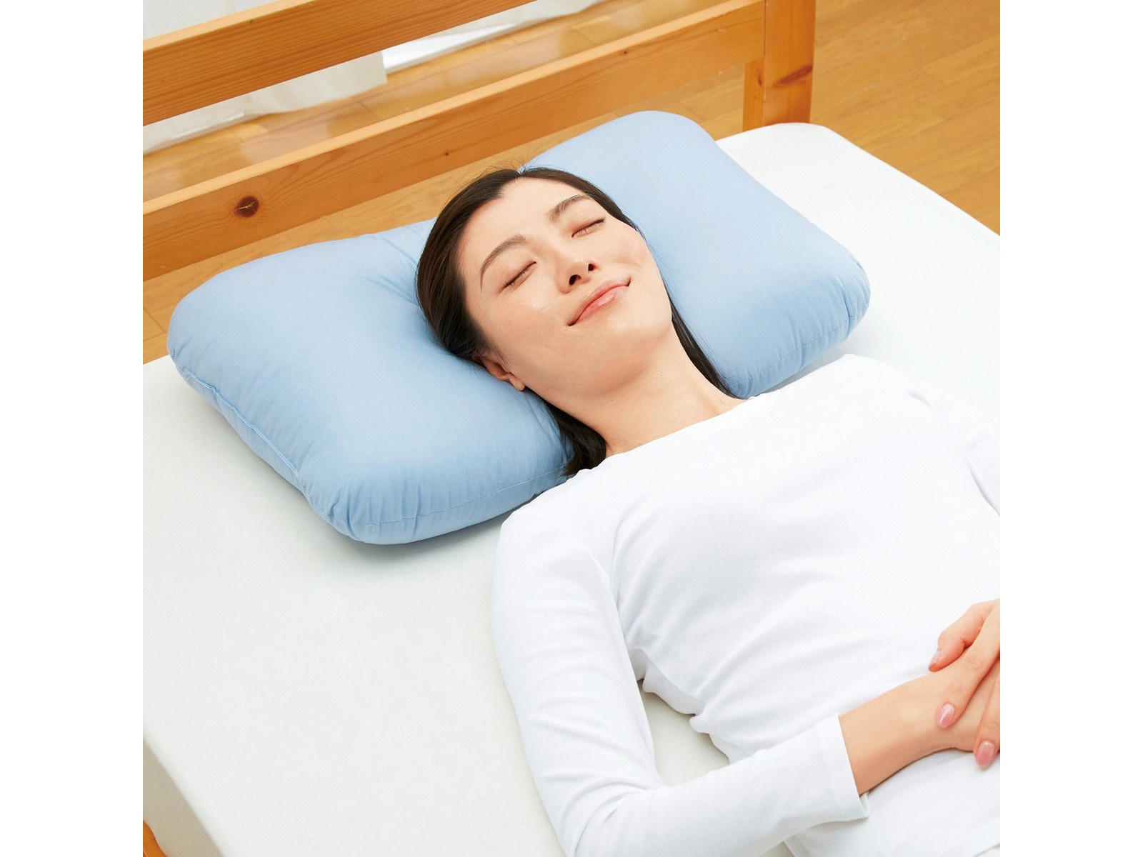 首・肩にフィットする洗える枕 Lサイズ 1コ 色おまかせ 約43