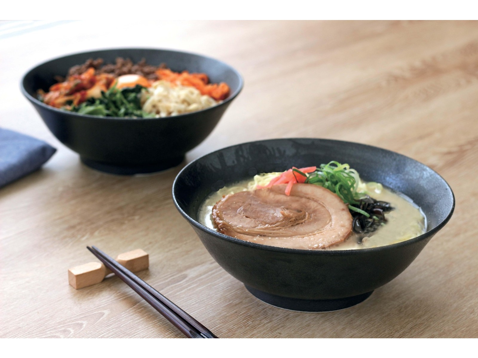 美濃焼 黒いうつわの麺鉢 2コ組| コープこうべネット