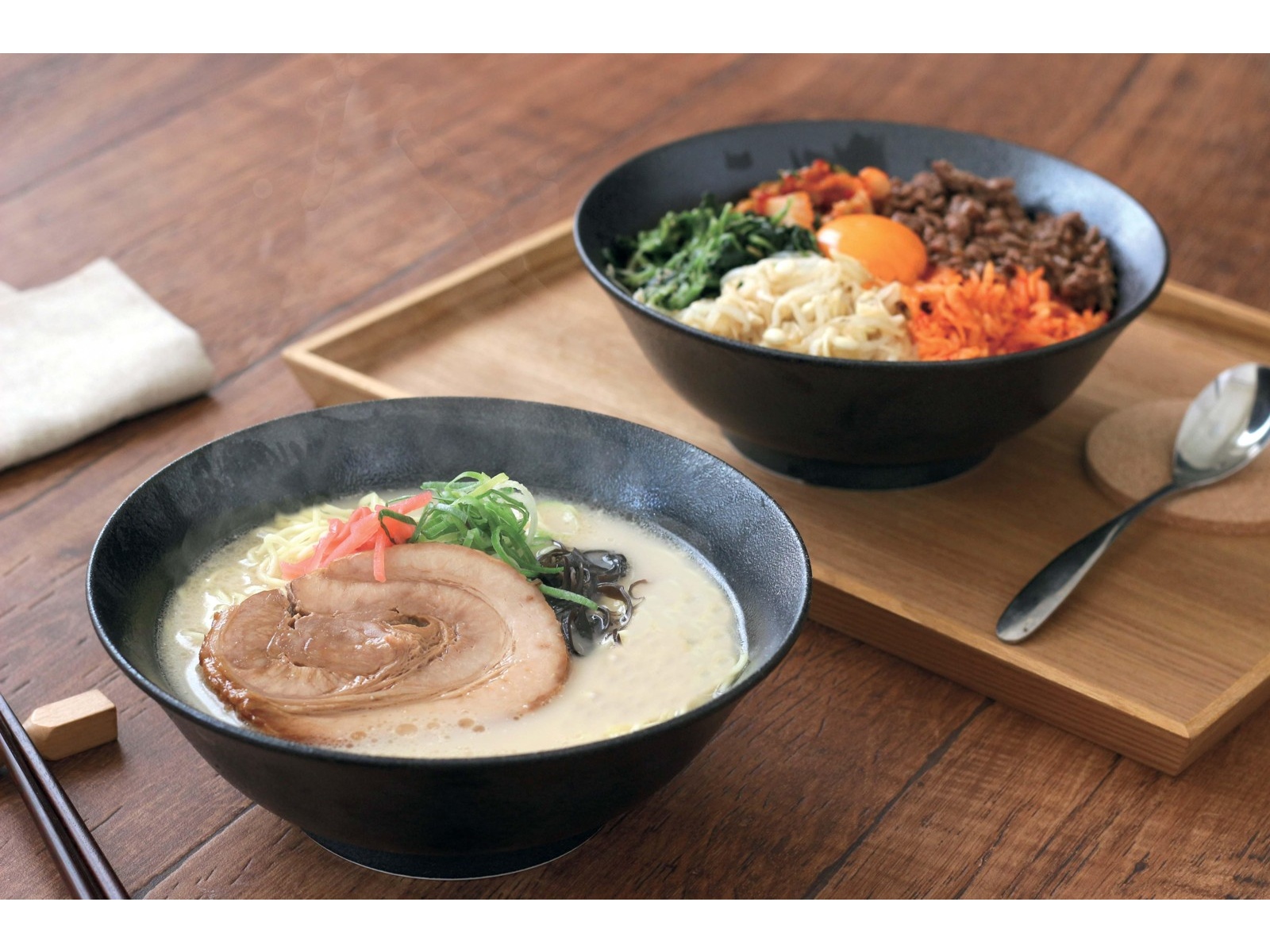美濃焼 黒いうつわの麺鉢 2コ組| コープこうべネット