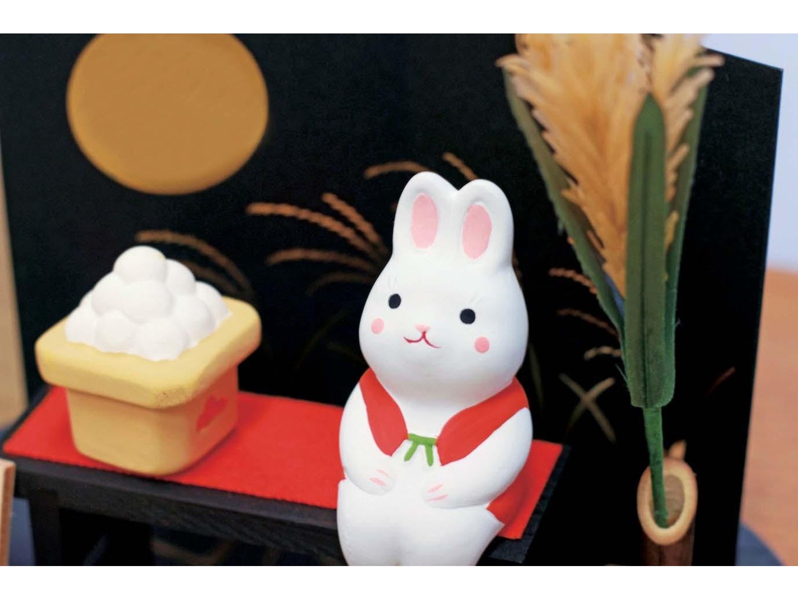 薬師窯 錦彩十五夜うさぎ（お月見）大 1組| コープこうべネット