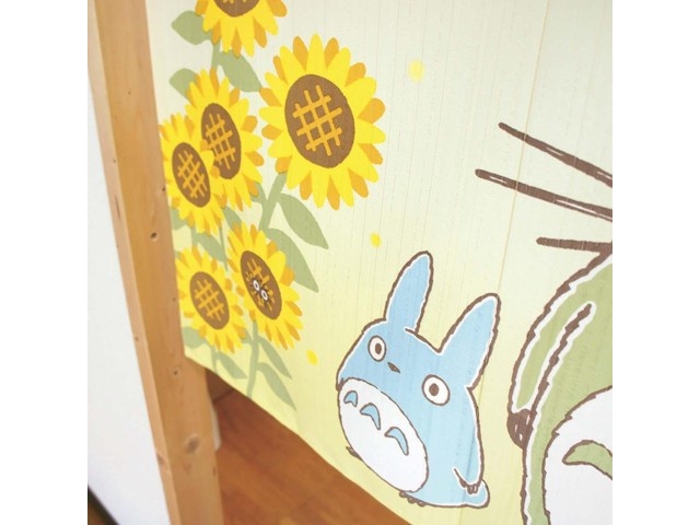 となりのトトロのれん 1枚 ひまわりとトトロ 85×90cm| コープ