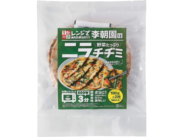 李朝園 ニラチヂミ 2枚入（180g×2）| コープこうべネット