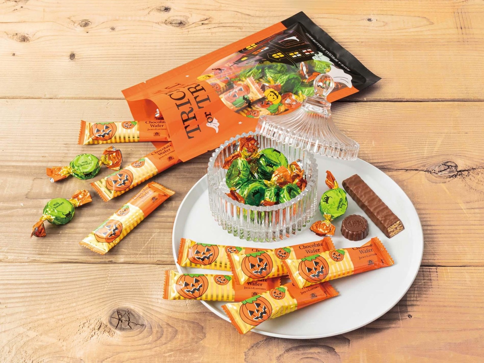 モロゾフ ハロウィーンチョコレートMIX ミルクチョコ54g、チョコ