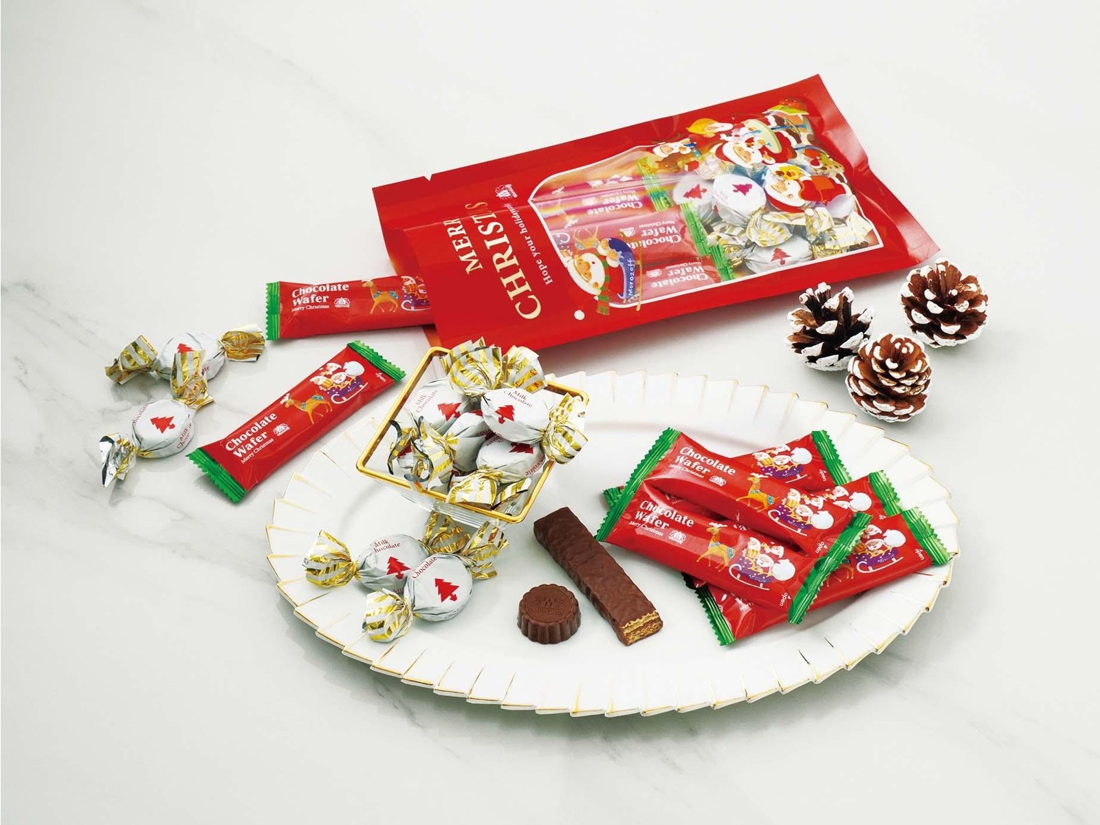 【3袋set】【新品未開封】ヒザこし☆スーパークリスマスセール開始！！ モロゾフ クリスマスチョコレートMIX 1袋 | WEB限定セレクション