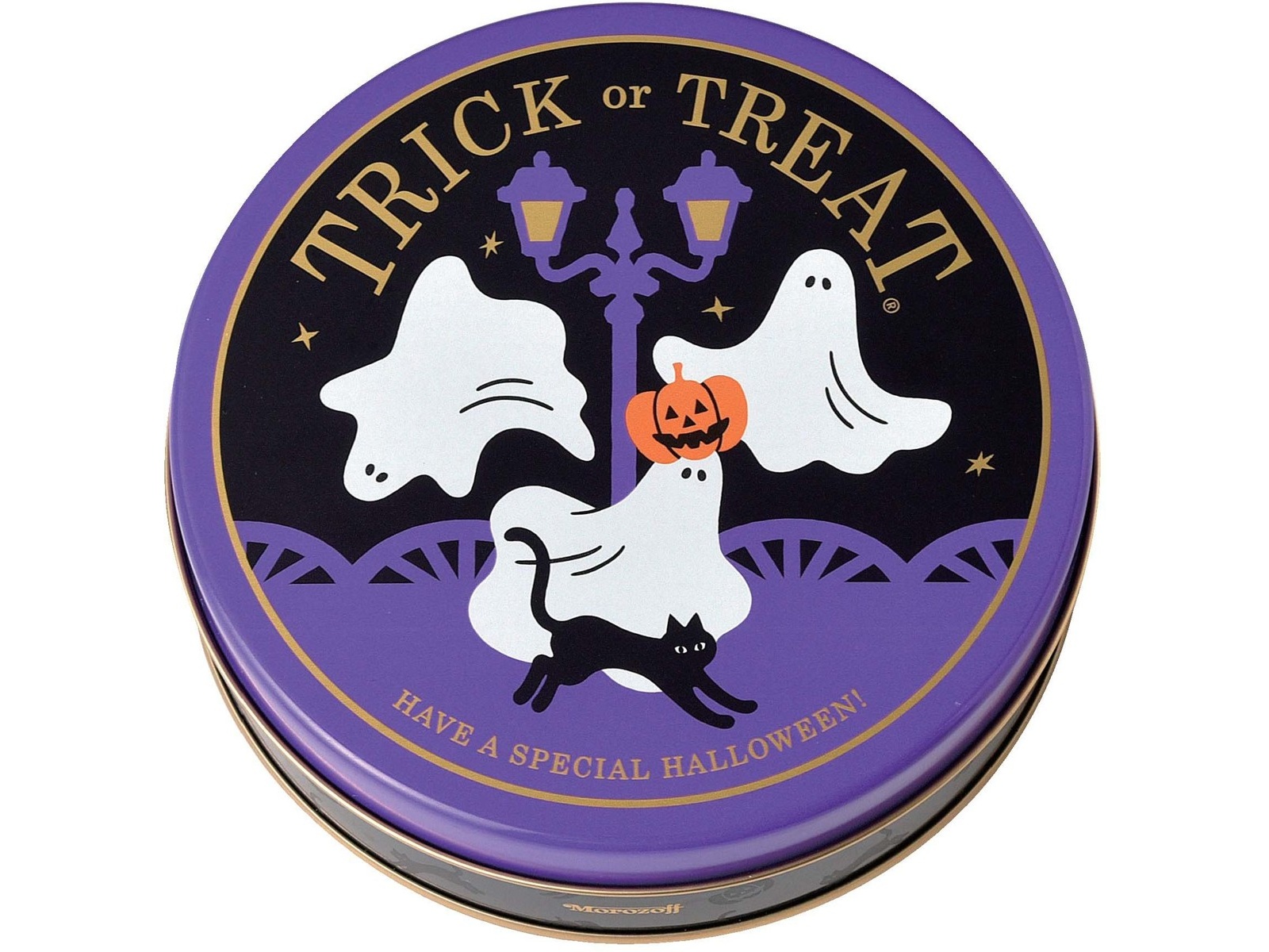 モロゾフ ハロウィーンサプライズ（チョコレート） 1缶（8コ入