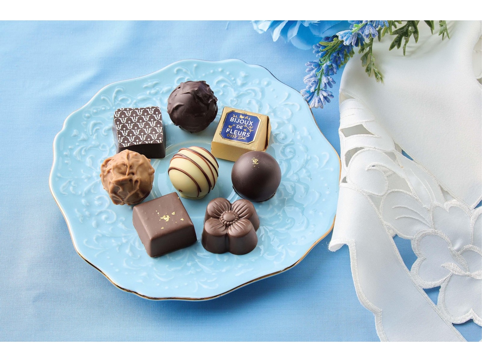 モロゾフ ビジュードフルール（アイスブルー） 1缶（8コ入）| コープ