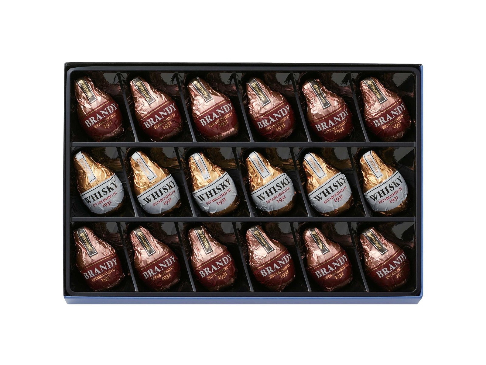 モロゾフ ブランデー＆ウイスキーボンボン 1箱（18コ入）| コープ