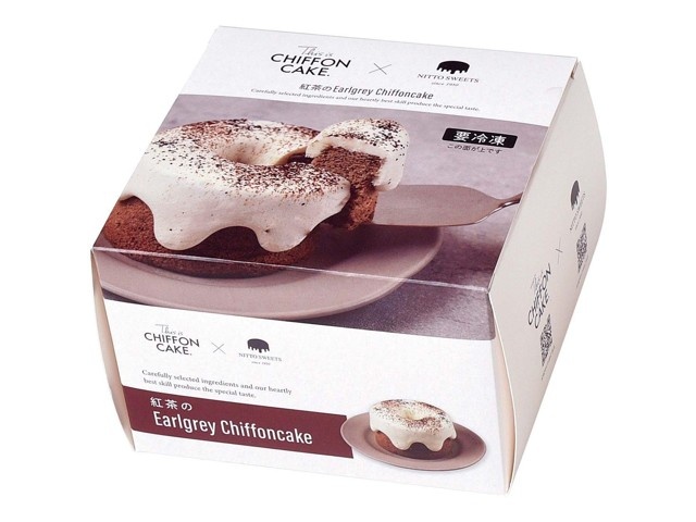 国内発送★VS★フローラル♡シフォンロングローブ This is CHIFFON CAKE監修 紅茶のシフォンEarlgrey 1箱