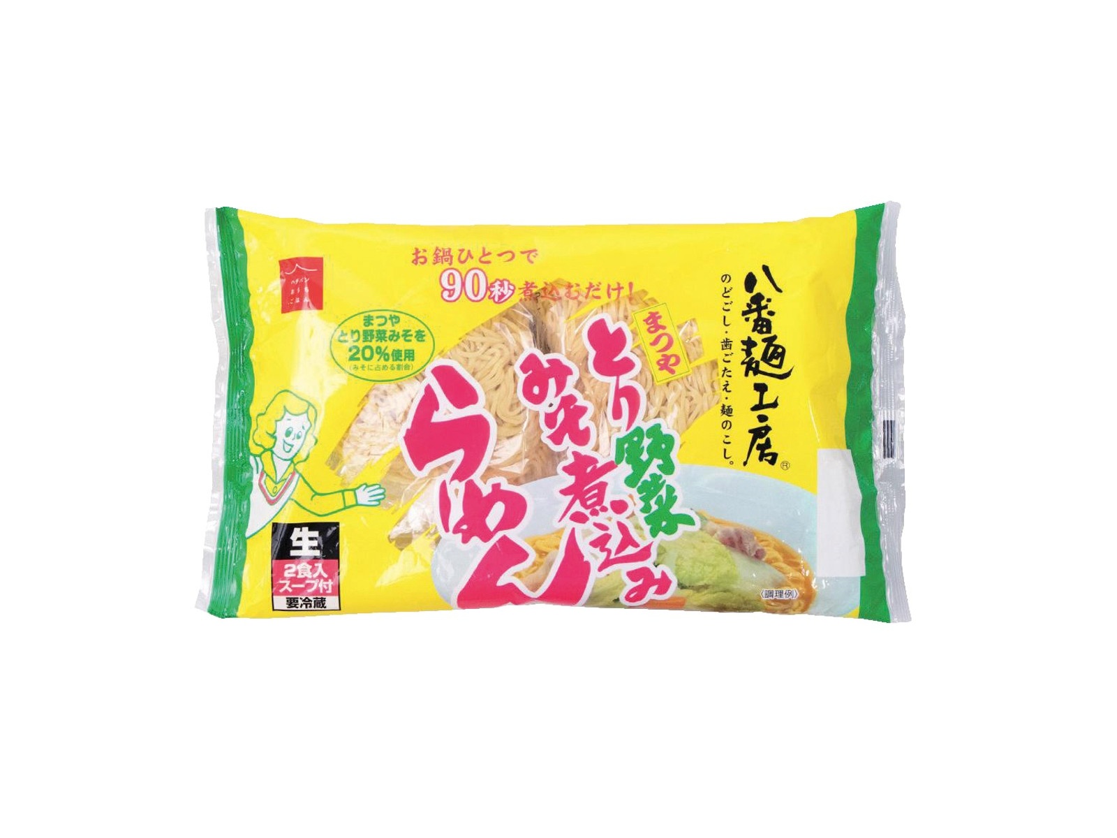 八番麺工房 まつや とり野菜みそ煮込みらーめん 2食入 | コープこうべ