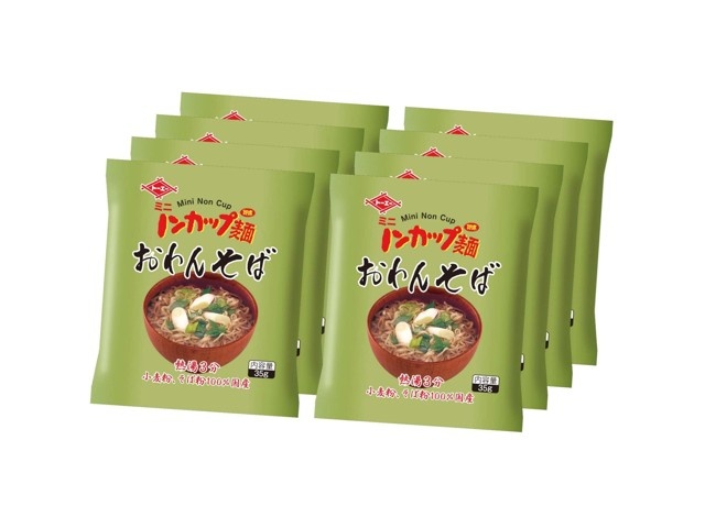 トーエー食品 ミニノンカップ麺おわんそば 1箱（8食入）| コープ