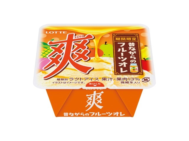 ロッテ 爽 昔ながらのフルーツオレ 185ml| コープこうべネット