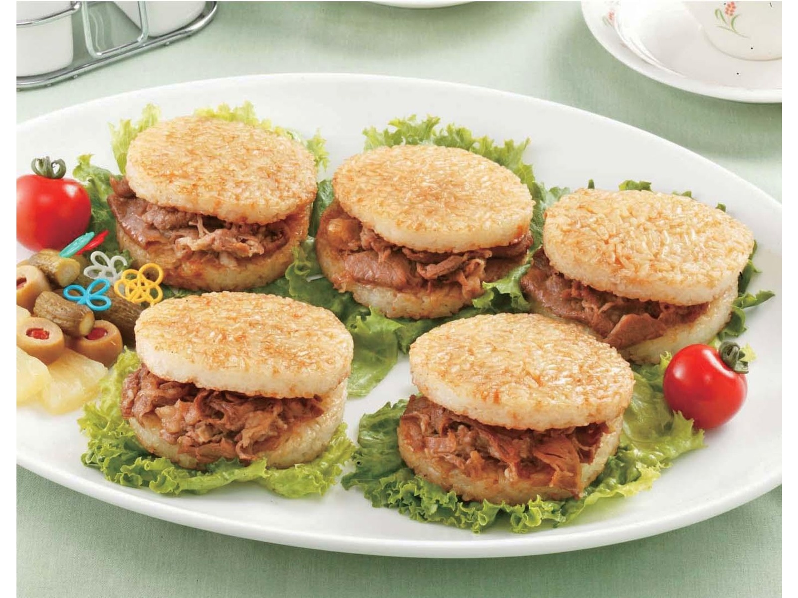 ニッキーフーズ ライスバーガー(焼肉) 5コ入（575g）| コープこうべネット