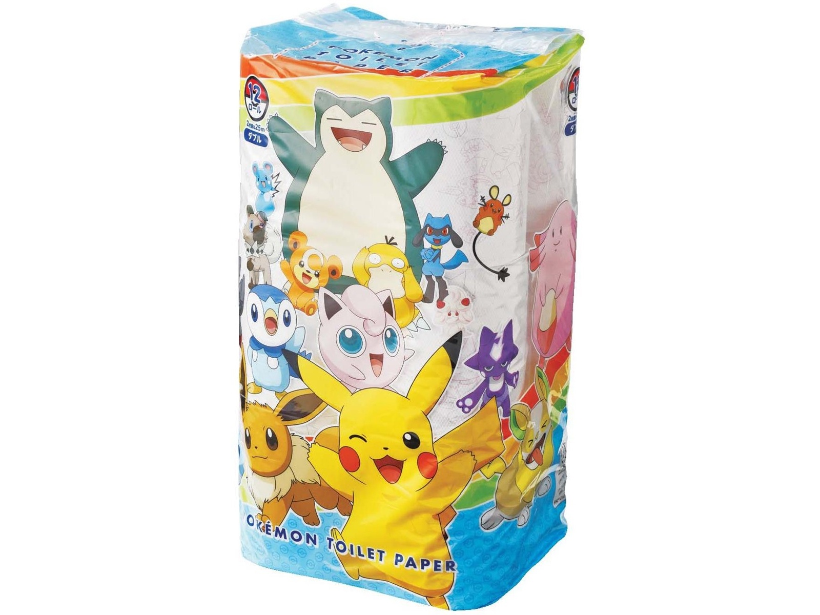 ポケモン　トイレットペーパー　15袋セット 送料無料 キャラクタートイレットペーパー 丸富製紙 モンポケ