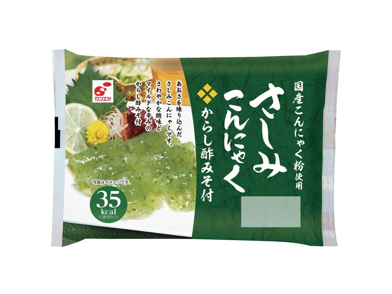 関越物産 さしみこんにゃく からし酢みそ付 1袋(120g) | コープこうべ