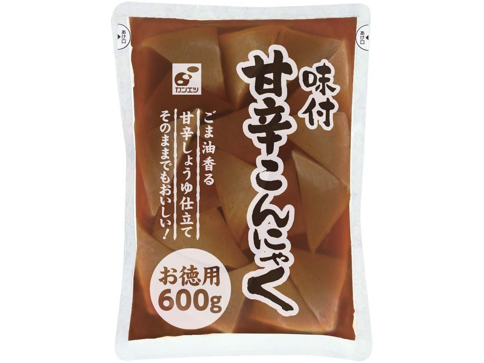 関越物産 味付甘辛こんにゃく お徳用 600g（固形360g