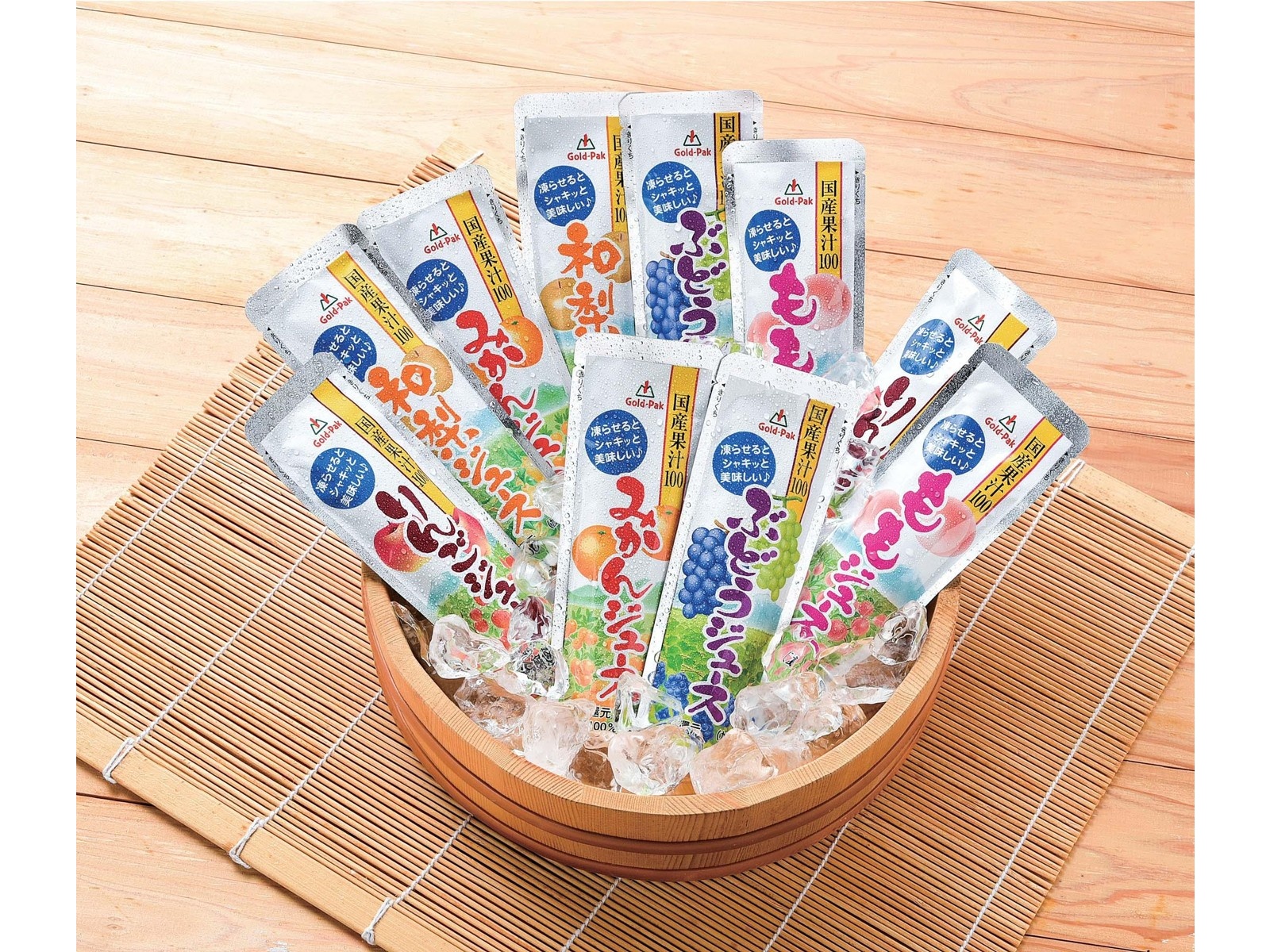【こはくさん】専用 ゴールドパック 凍らせておいしい国産ジュースセット 1箱(80g×20本入