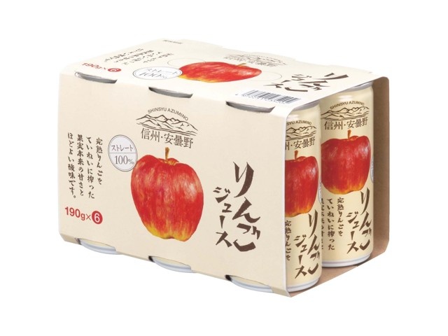 りんご GAIAネット[※]ヒカリ オーガニックりんごジュース 190g(バラ