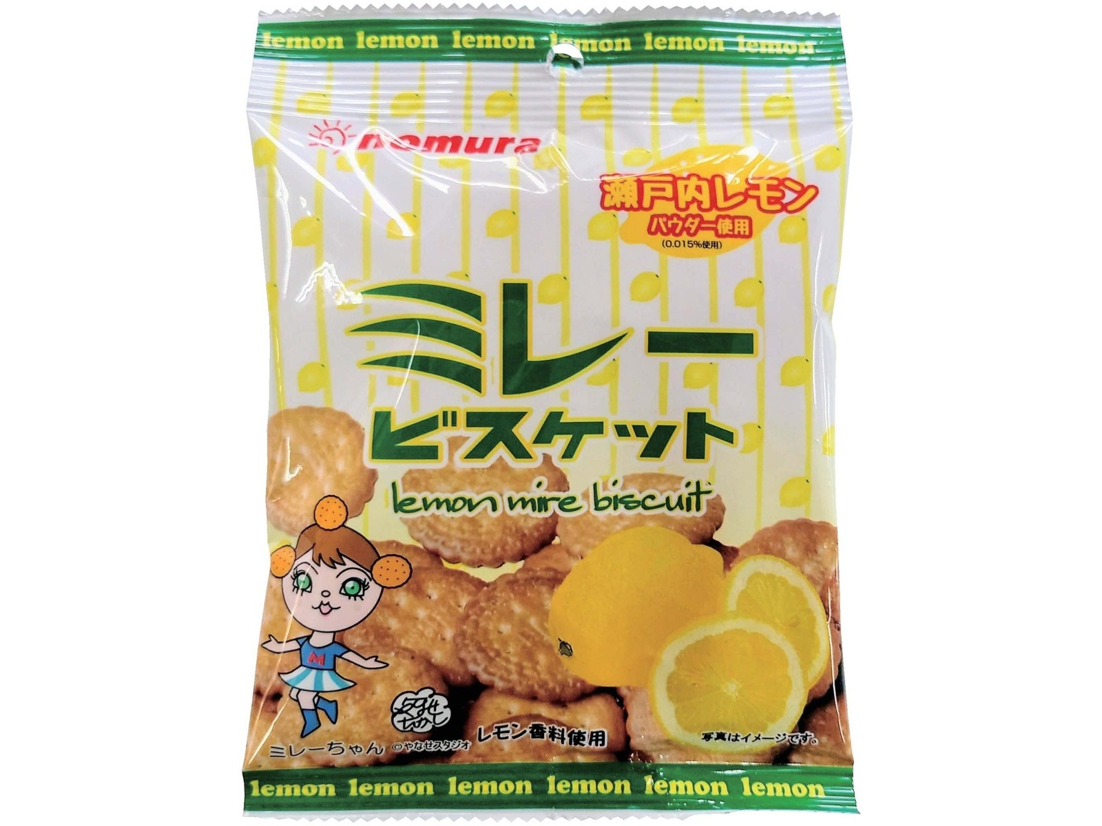 野村煎豆加工店 やっぱりまじめミレービスケットレモン風味