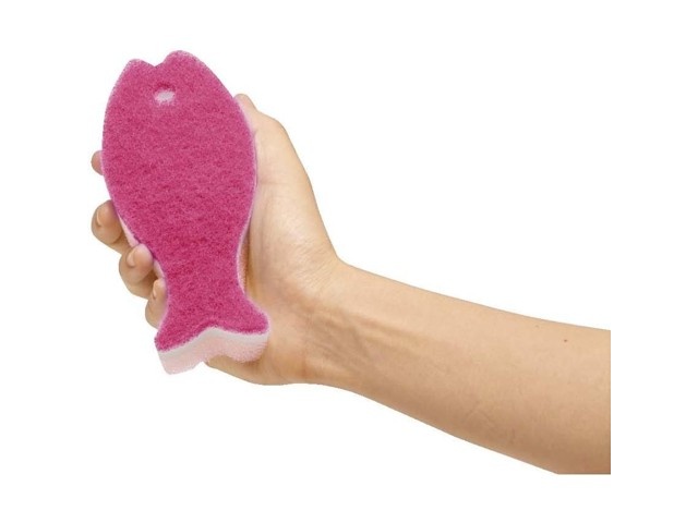 マーナ ポアソンキッチン おさかなスポンジ 5色組| コープこうべネット