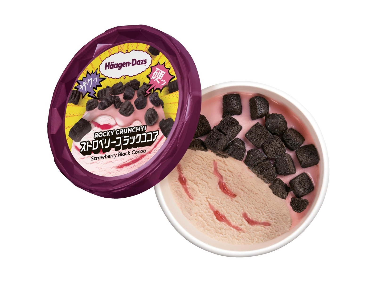 ハーゲンダッツ ROCKY CRUNCHY！ ストロベリーブラック