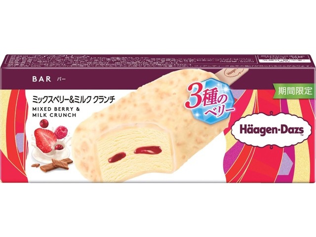 ハーゲンダッツ バー ミックスベリー＆ミルク クランチ 80ml