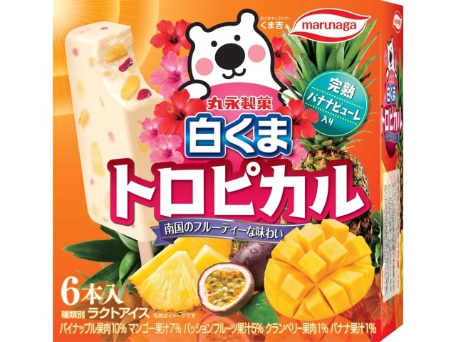 丸永製菓 白くまトロピカル 1箱（60ml×6本入）| コープこうべネット