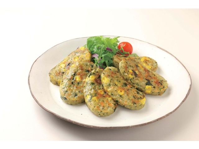 ハンバーグ　野菜付きセット　サンプル品 四国日清食品 国産5種野菜！！ほうれん草とチキンのハンバーグ