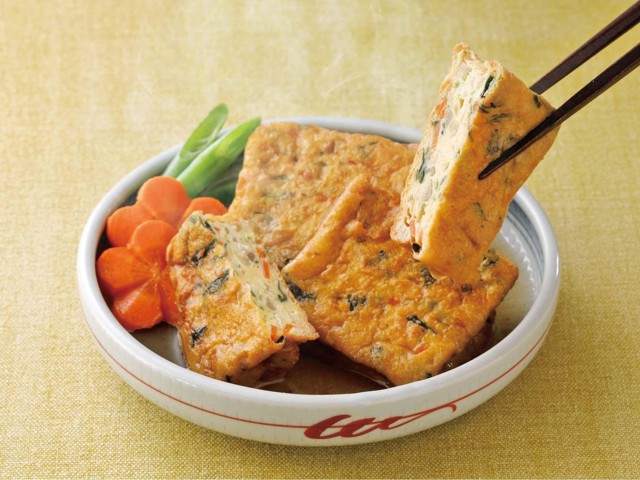 あげ豆腐専用-黒 フジフレッシュフーズ 国産緑黄野菜の豆腐揚げ 6コ入（210g