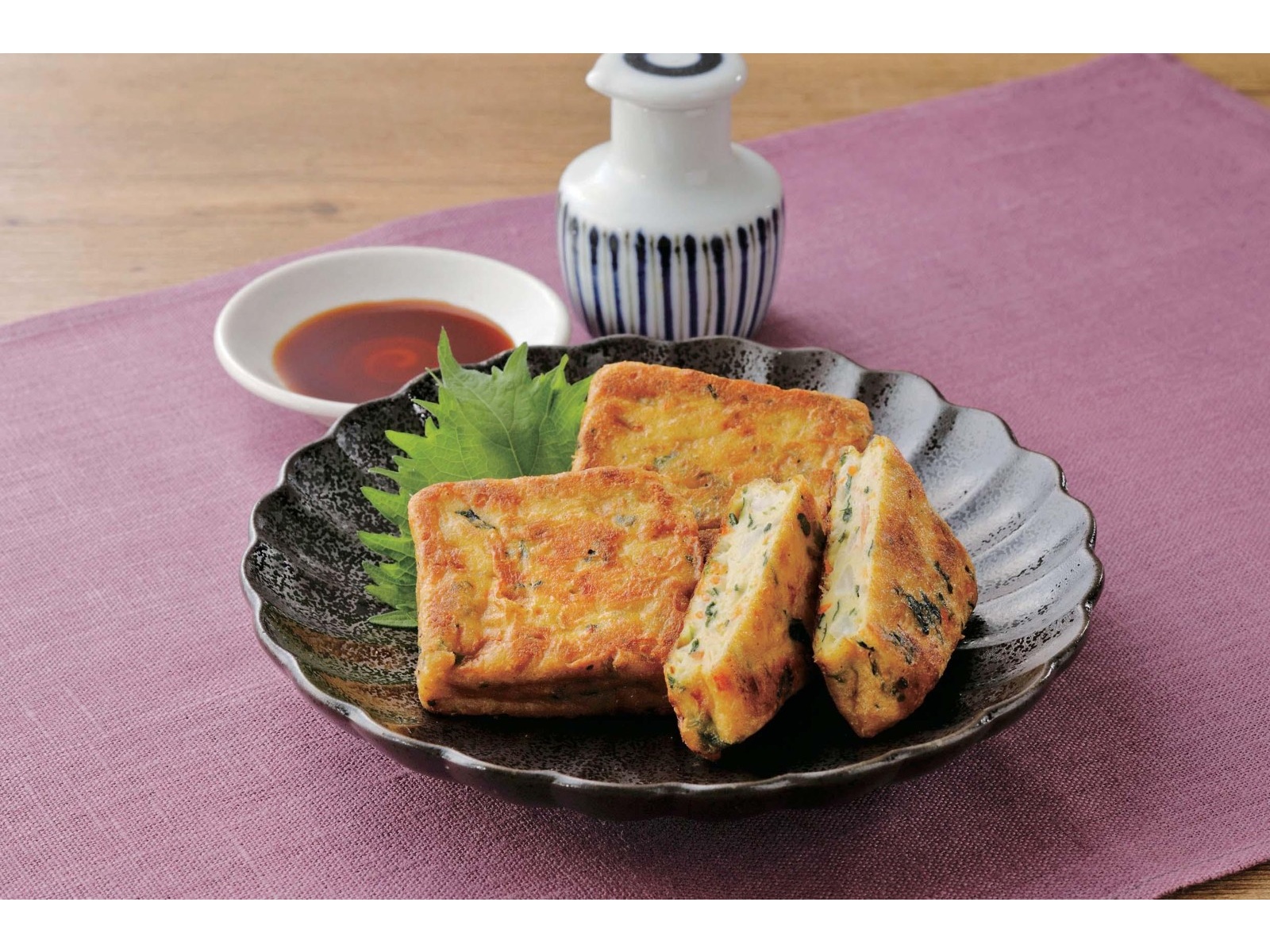 フジフレッシュフーズ 国産緑黄野菜の豆腐揚げ 6コ入（210g