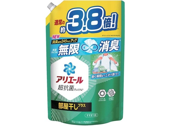 まとめ買い-4点セット】アリエールジェル部屋干しプラスつめかえ超