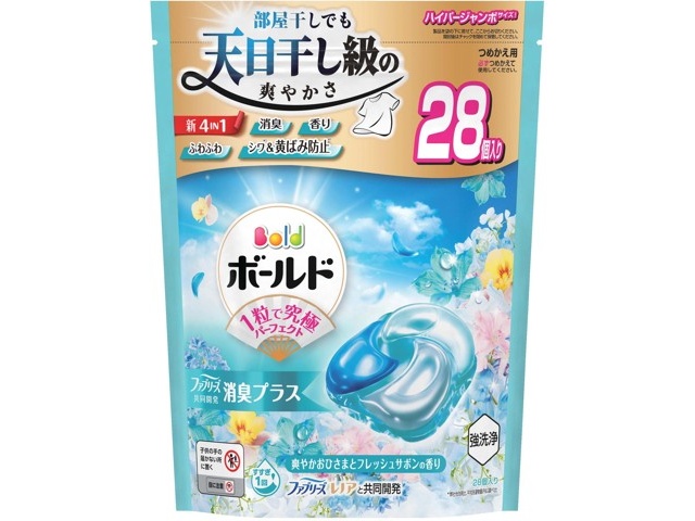 P＆G ボールドジェルボール4D爽やかおひさまとフレッシュ