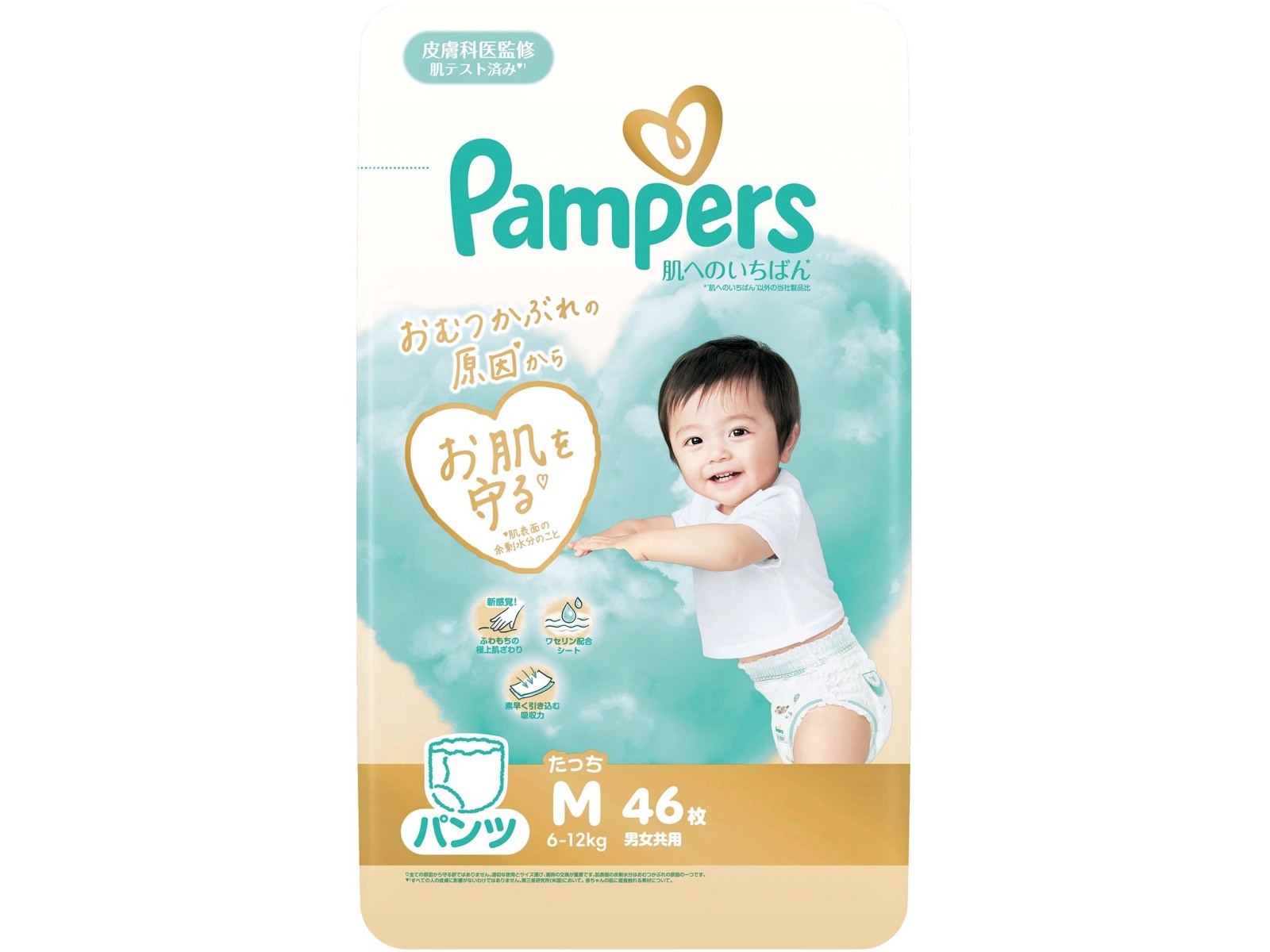 P＆G パンパース肌へのいちばん パンツ スーパージャンボ Mたっち 46