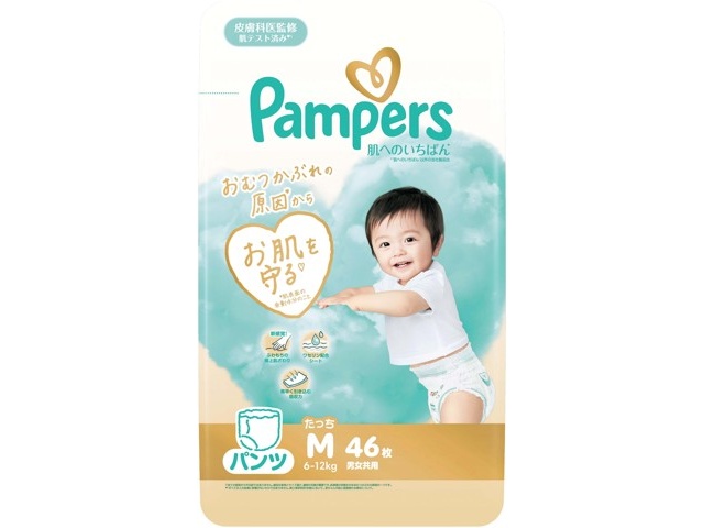 いちばんぼし P＆G パンパース肌へのいちばん パンツ スーパージャンボ Mたっち 46