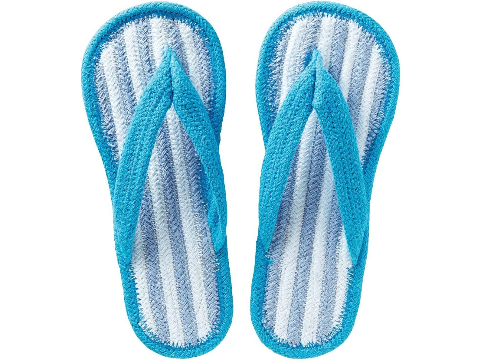 足さらさらインド綿スリッパ 鼻緒 1足 ブルー L| コープこうべネット