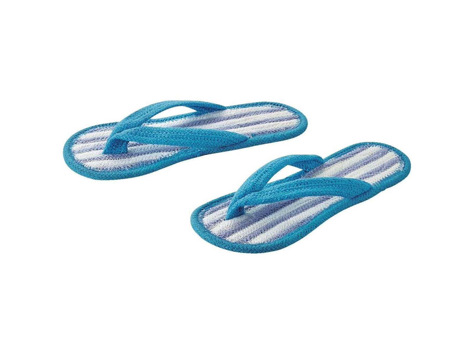 足さらさらインド綿スリッパ 鼻緒 1足 ブルー L| コープこうべネット